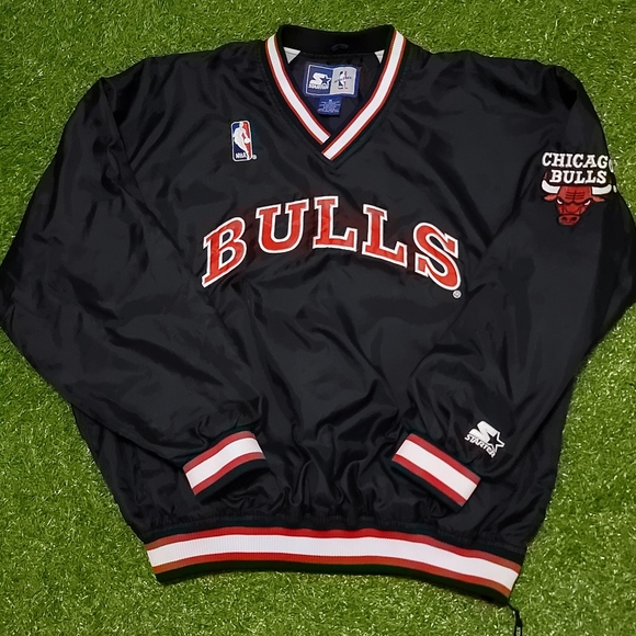 chicago bulls pullover starter jacket